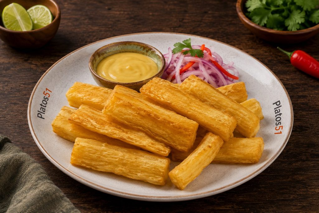 Porción de yuca frita