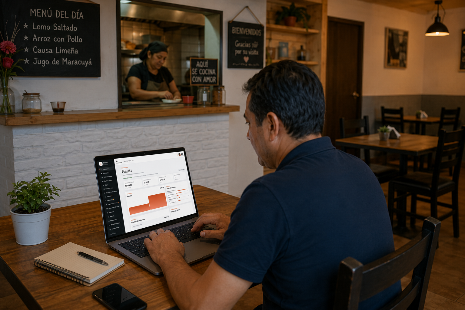 Propietario configurando los datos generales de su restaurante en Platos51